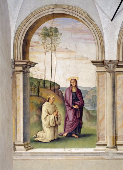 The Crucifixion (detail) by Pietro Perugino